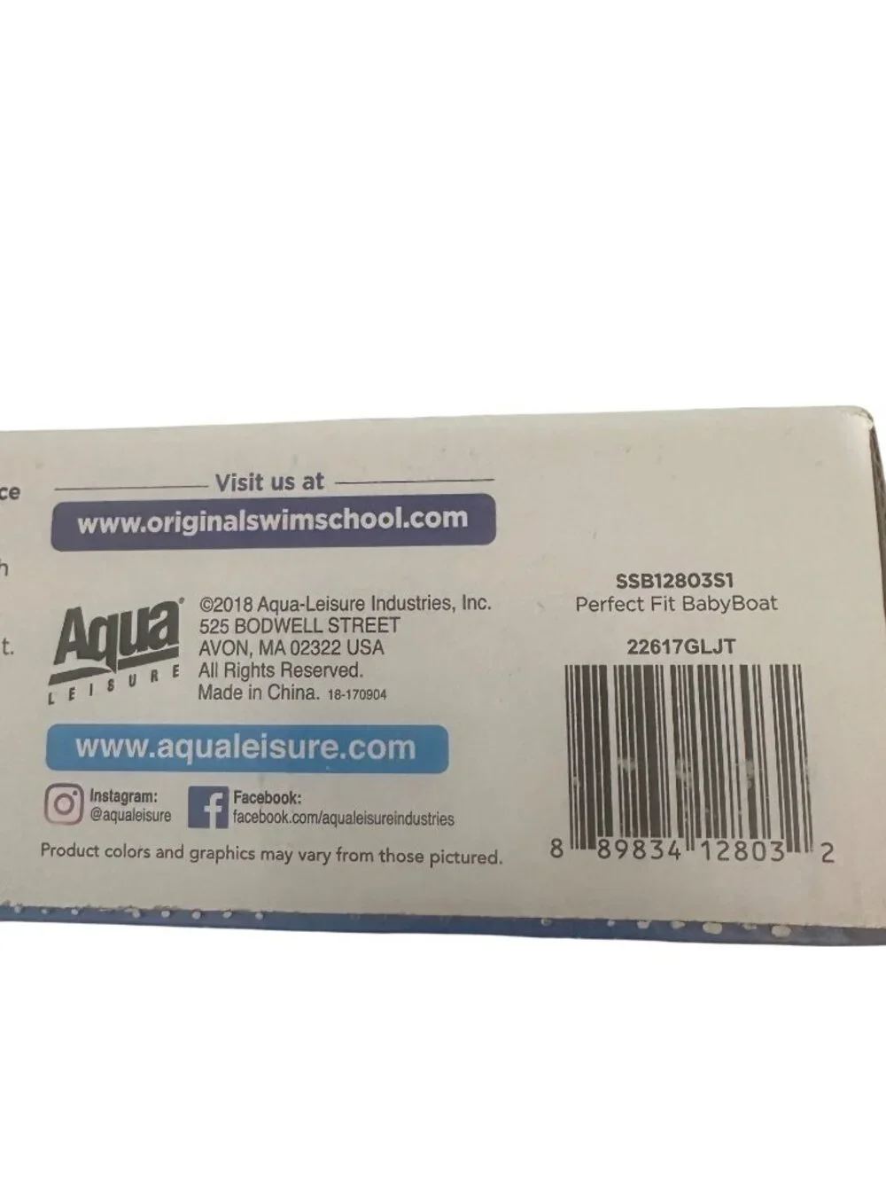 SwimSchool Perfect Fit Baby Floating Boat With Retractable Canopy For Ages 6-24 - Picture 8 of 8